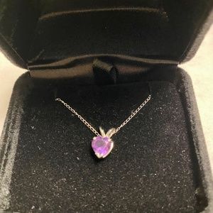 HEART SHAPE AMETHYST PENDANT